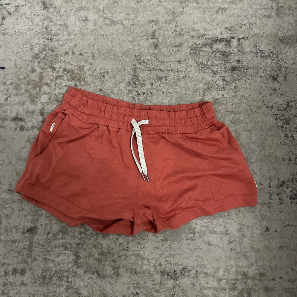 Vuori Red Athletic Shorts Elastic Waistband